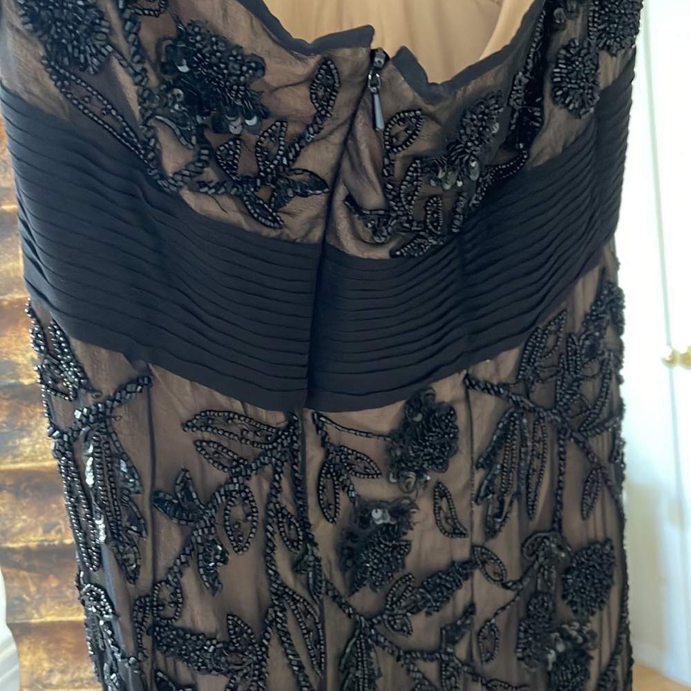 Evening Women Wedding Guest gown Dress Maxi Sequence Black Size Small - Picture 5 of 11